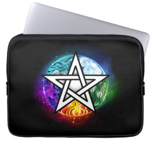 Housse Pour Ordinateur Portable pentagramme wiccan