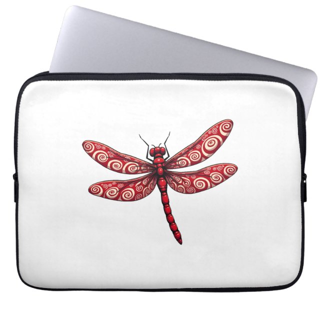 Housse Pour Ordinateur Portable Peppermint dragonfly (Devant)