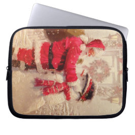 Housse Pour Ordinateur Portable Père Noël Frosty Noël