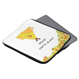 Housse Pour Ordinateur Portable Père Noël Nacho avec chips