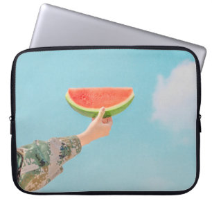 Housse Pour Ordinateur Portable Person holding sliced watermelon