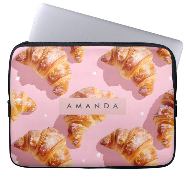 Housse Pour Ordinateur Portable Personalized Charming Croissant Delight (Devant)