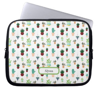 Housse Pour Ordinateur Portable Personalized Succulent Cacti laptop sleeve