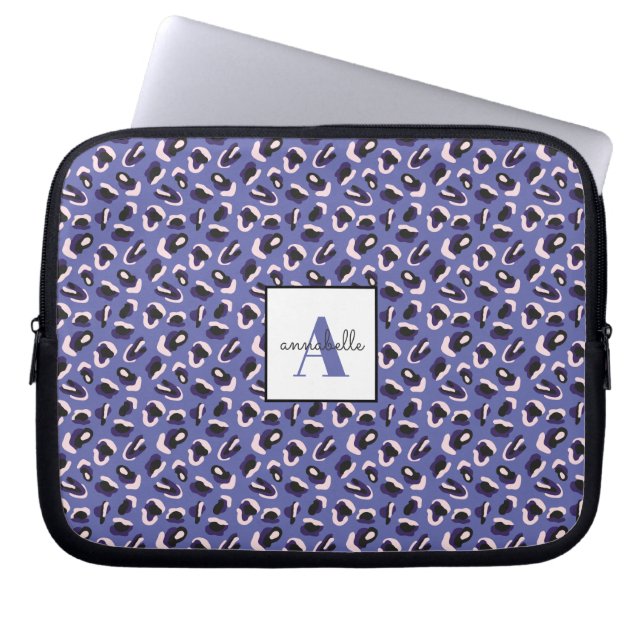 Housse Pour Ordinateur Portable Personnalisé Poster de animal violet (Devant)