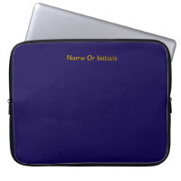 Personnaliser avec les initiales du nom Bleu foncé