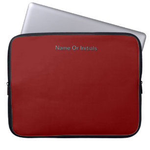 Housse Pour Ordinateur Portable Personnaliser avec nom Dk rouge