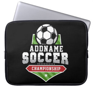 Housse Pour Ordinateur Portable Personnaliser Football AJOUTER TEXTE Varsity Team