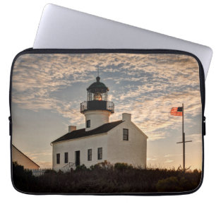 Housse Pour Ordinateur Portable Phare au coucher du soleil, Californie
