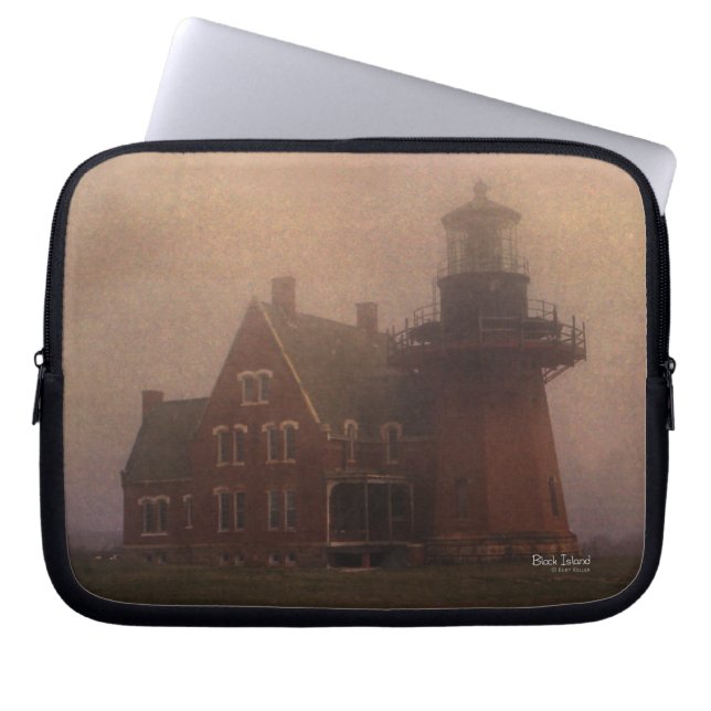 Housse Pour Ordinateur Portable Phare de Block Island (Devant)