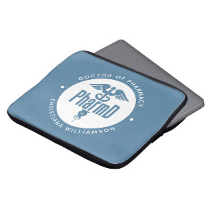 Housse Pour Ordinateur Portable PharmD Docteur en pharmacie Pharmacy Graduation Ph