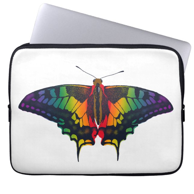 Housse Pour Ordinateur Portable Philadelphie Rainbow Pride Flag Swallowtail (Devant)