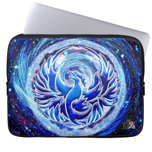 Housse Pour Ordinateur Portable Phoenix bleu 13 pouces (Devant)