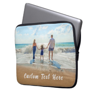 Housse Pour Ordinateur Portable Photo personnalisée Texte Ordinateur Portable Slee