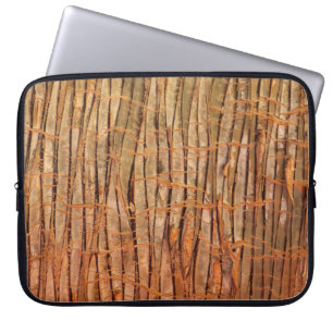 Housse Pour Ordinateur Portable Photo tropicale d'écorce d'arbre de Wickery de