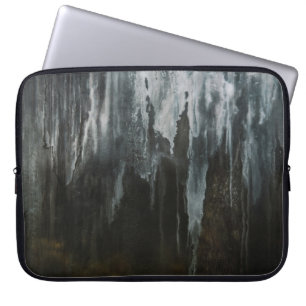 Housse Pour Ordinateur Portable Photographie macro de la formation de glace