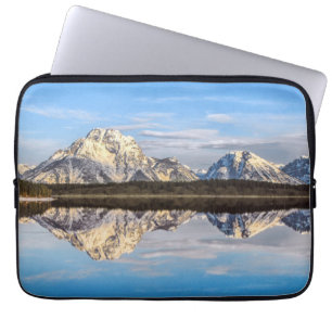 Housse Pour Ordinateur Portable Photos de réflexion sur les montagnes de l'Alaska