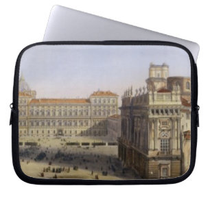 Housse Pour Ordinateur Portable Piazza Castello, Turin, gravé par F. Citterio (c