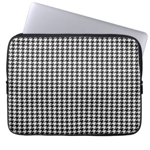 Housse Pour Ordinateur Portable Pied-de-poule noir