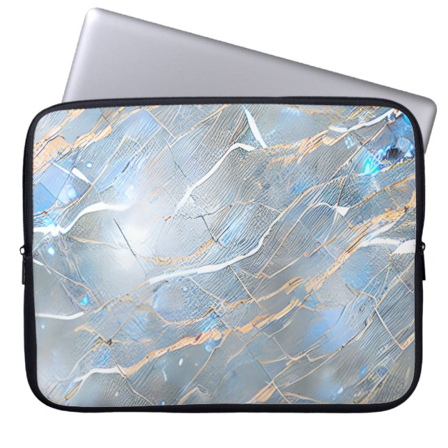 Housse Pour Ordinateur Portable Pierre de marbre Pearlescent (Devant)