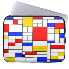 Housse Pour Ordinateur Portable Piet Mondrian Style Art Abstrait