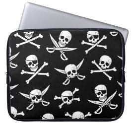 Housse Pour Ordinateur Portable Pirate Skull Capitaine Croix Bones Portable Sleeve