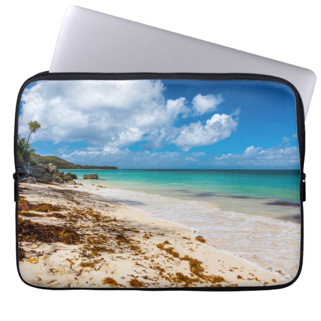 Housse Pour Ordinateur Portable Plage d'Anse Canot sur Marie-Galante (Devant)
