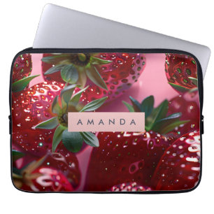 Housse Pour Ordinateur Portable Plaisir personnalisé de fraise juteuse