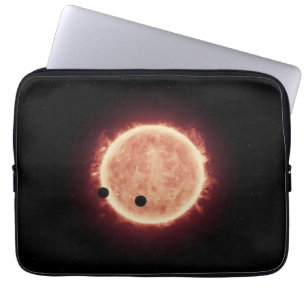 Housse Pour Ordinateur Portable Planètes Transitant Red Nwarf Star Dans Trappist-1