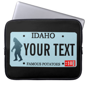 Housse Pour Ordinateur Portable Plaque de licence Idaho Sasquatch