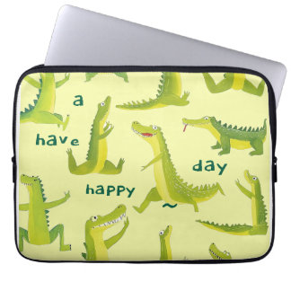 Housse Pour Ordinateur Portable Playful Dinosaurs Electronics Bag
