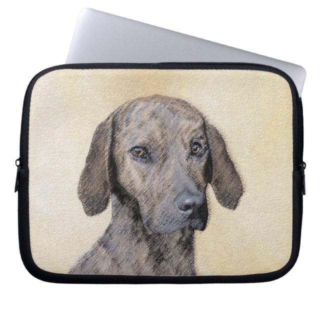 Housse Pour Ordinateur Portable Plott Peinture - Cute Original Chien Art (Devant)