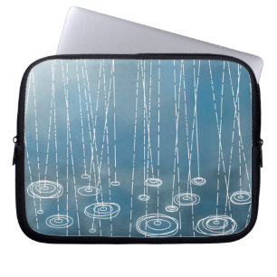 Housse Pour Ordinateur Portable Pluie Bleu