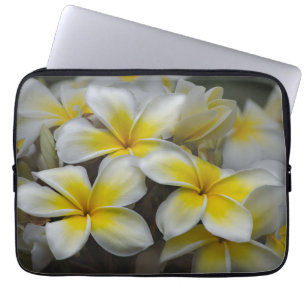 Housse Pour Ordinateur Portable Plumeria, Photographie de Fleur Jaune