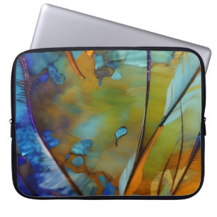Housse Pour Ordinateur Portable Plumes Abstrait AI Art