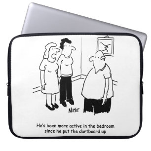 Housse Pour Ordinateur Portable Plus actif dans la chambre. Joueur des fléchettes