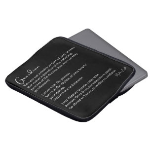 Housse Pour Ordinateur Portable Poème d'encouragement du concierge