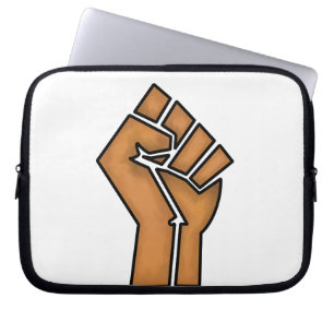 Housse Pour Ordinateur Portable poing de fierté noire unité histoire unité Africai