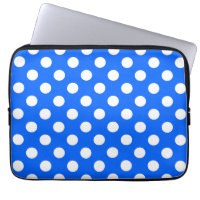 Pois blancs sur bleu royal