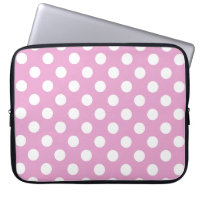 Pois blancs sur rose pâle
