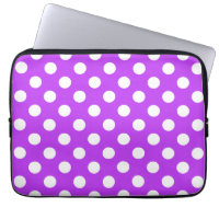 Pois blancs sur violet clair