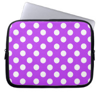 Pois blancs sur violet clair