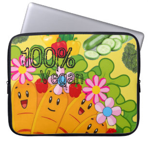 Housse Pour Ordinateur Portable Pois de carottes à manches d'ordinateur portable,