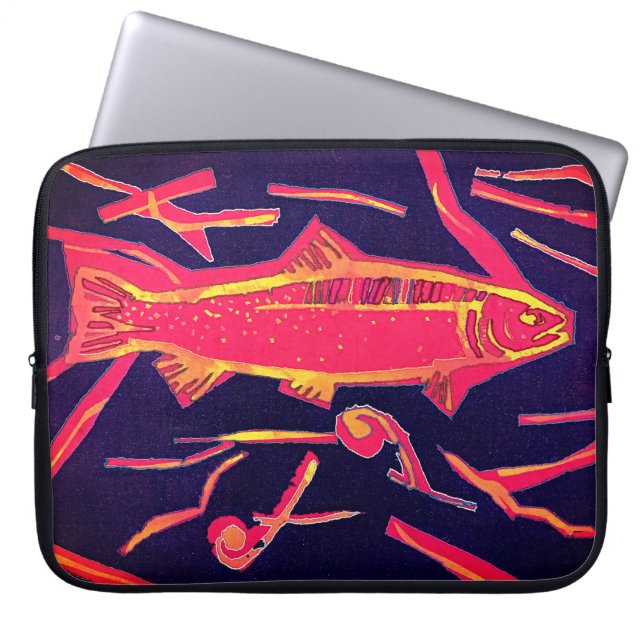 Housse Pour Ordinateur Portable Poisson (Devant)