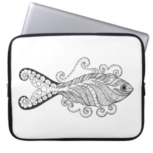 Housse Pour Ordinateur Portable Poissons stylisés