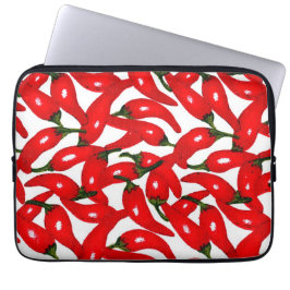 Housse Pour Ordinateur Portable Poivrons Rouge Chaud Épicé 