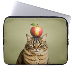 Housse Pour Ordinateur Portable Pomme de chat