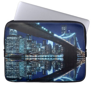 Housse Pour Ordinateur Portable Pont de Brooklyn et horizon de Manhattan