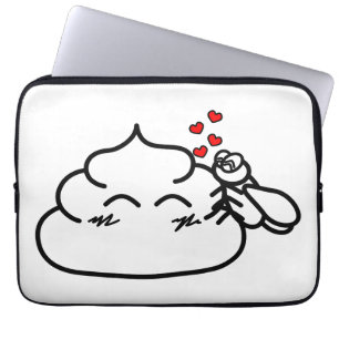 Housse Pour Ordinateur Portable Poop in Love - Brootsch le PooPoo