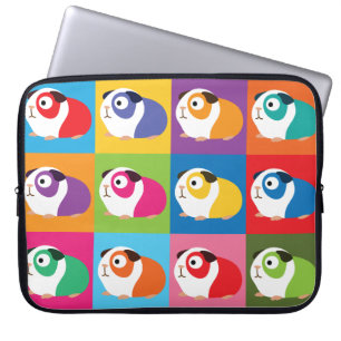 Housse Pour Ordinateur Portable Pop Art Guinée Cochons