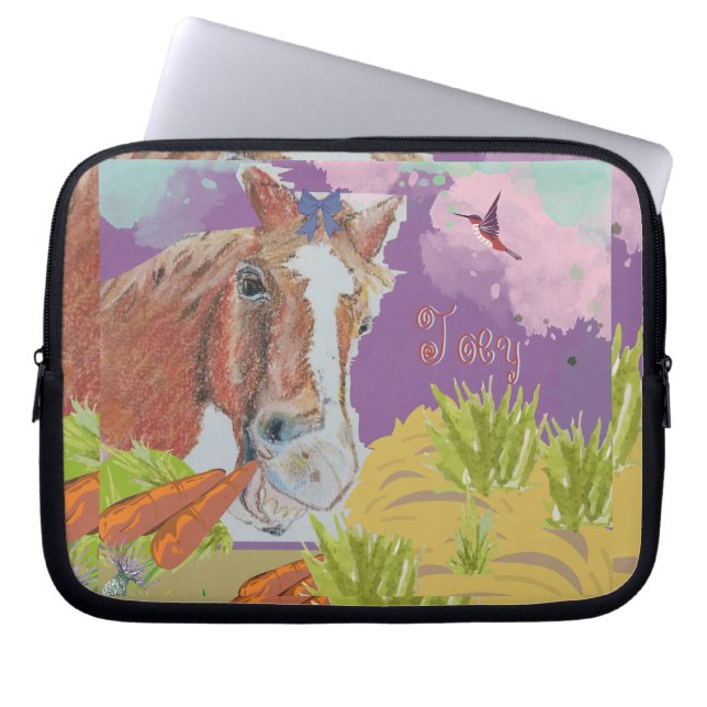 Housse Pour Ordinateur Portable Poppy sourit (Devant)